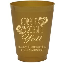 Gobble Gobble Y'all Colored Shatterproof Cups